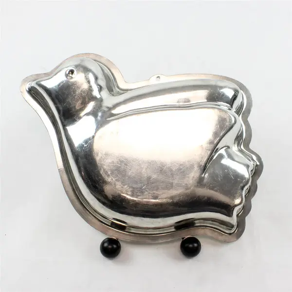 Unbranded Lrg Silver Color Dove Bird Shaped Mold Chocolate/Bakeware 12.75" Long