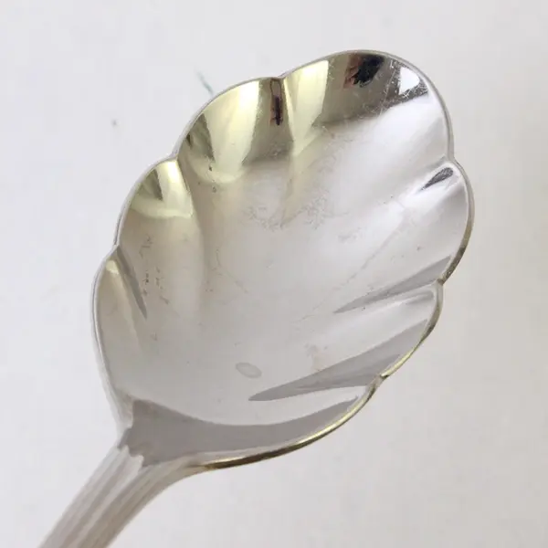 Reed & Barton Esteril Stainless Steel Sugar Shell Spoon 6-3/8"
