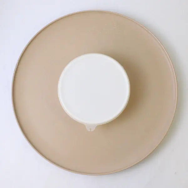 Vintage Tupperware White/Beige Plastic Chip N' Dip/Dip-N-Serving Set 3 Pieces
