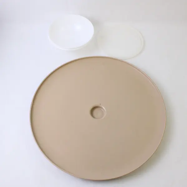 Vintage Tupperware White/Beige Plastic Chip N' Dip/Dip-N-Serving Set 3 Pieces