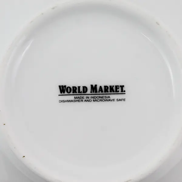 Lot of 2 World Market Ceramic Cereal Bowls 7"