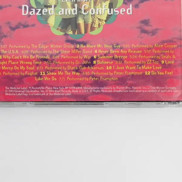 Even More Dazed and Confused Various Artists Giant Records 2 CDs 1994 