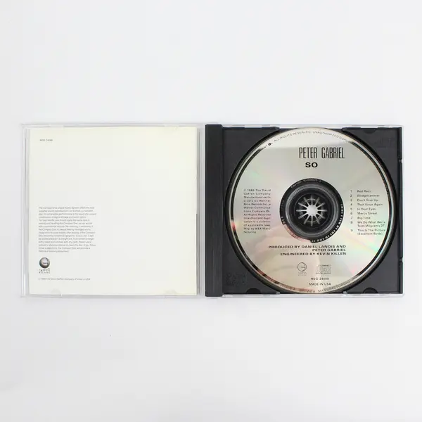 Peter Gabriel So CD 1986 Geffen Records