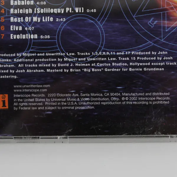 Elva by Unwritten Law CD Interscope Records 2002