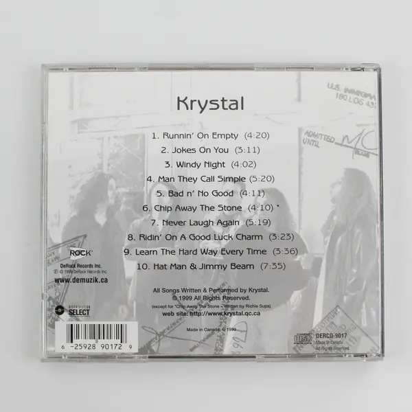 Krystal Three Chords & a Song 1999 CD DeRock Records