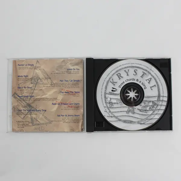 Krystal Three Chords & a Song 1999 CD DeRock Records