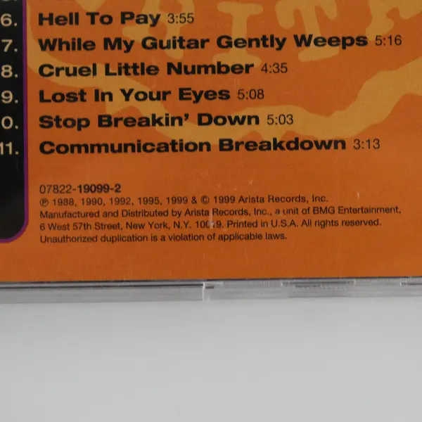 Master Hits by The Jeff Healey Band 1999 CD Arista Records