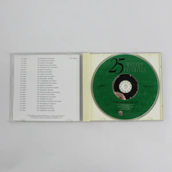 25 Mozart Favorites Various Compilation 1996 Classical CD