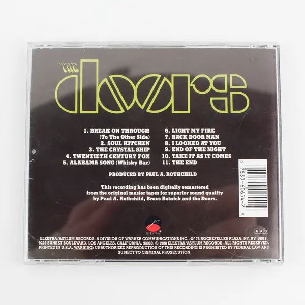 The Doors Self-Titled Album by The Doors CD Elektra Records 1988