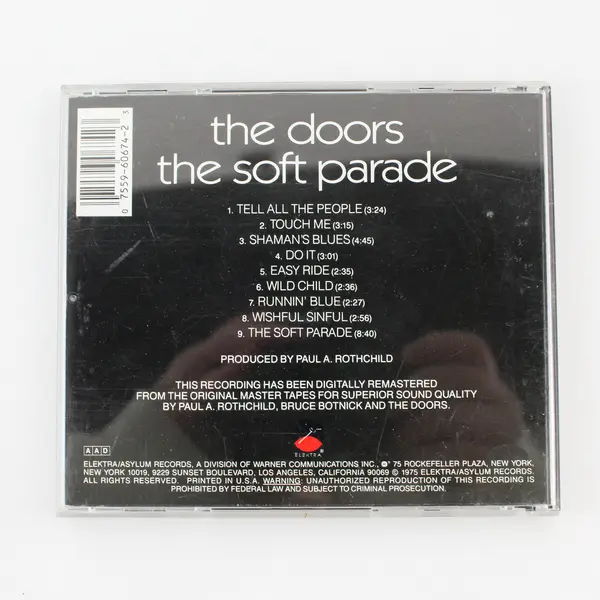 The Soft Parade by The Doors CD 1975 Elektra Records