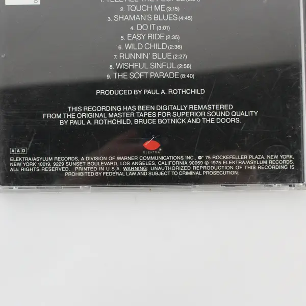 The Soft Parade by The Doors CD 1975 Elektra Records