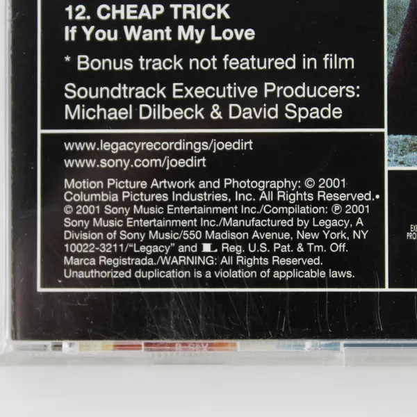 Joe Dirt (Original Soundtrack) by Various (CD, 2001) Sony