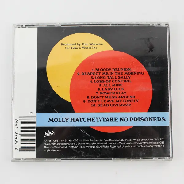 Molly Hatchet Take No Prisoners 1981 Rare CD Epic Records