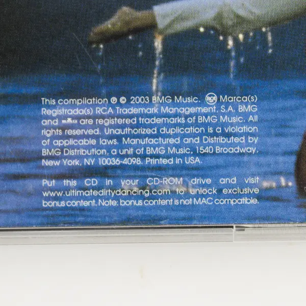 Ultimate Dirty Dancing Soundtrack Music CD Album 2003