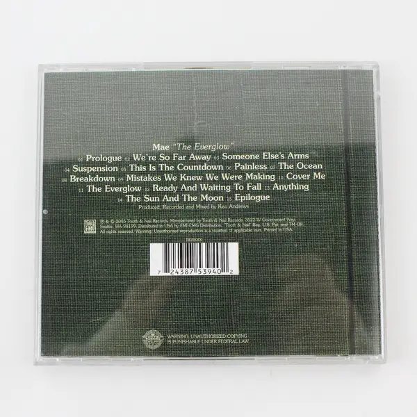 The Everglow by Mae Music Album CD 2005 Tooth & Nail Records