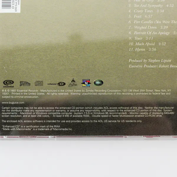 Much Afraid by Jars Of Clay CD Album 1997 Essential Records