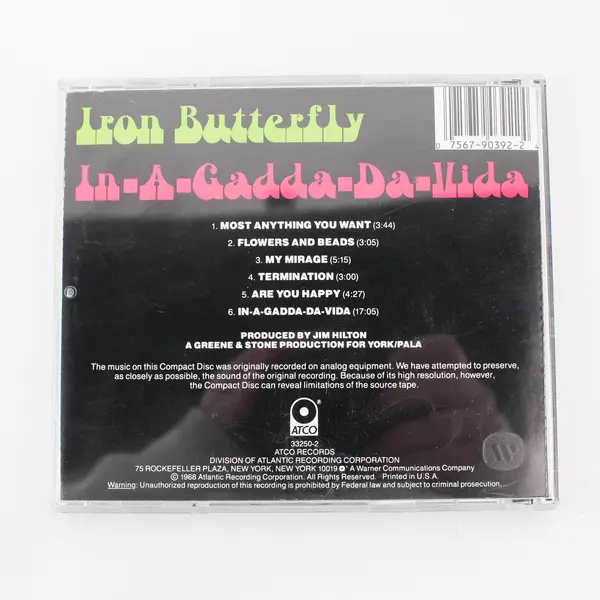 In-A-Gadda-Da-Vida (1968) by Iron Butterfly CD