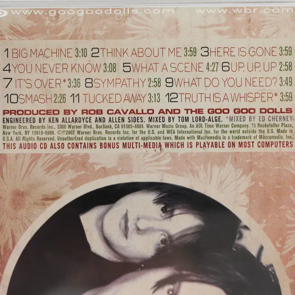 Gutter Flower CD, The Goo Goo Dolls 1995, # 9 48206-2