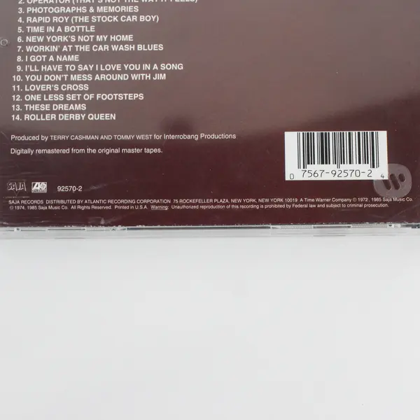 Photographs and Memories CD by Jim Croce His Greatest Hits, 1985
