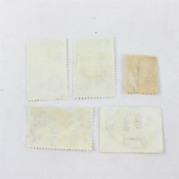 Lot Of 5 Ceylon Mixed Stamps Used Hinged