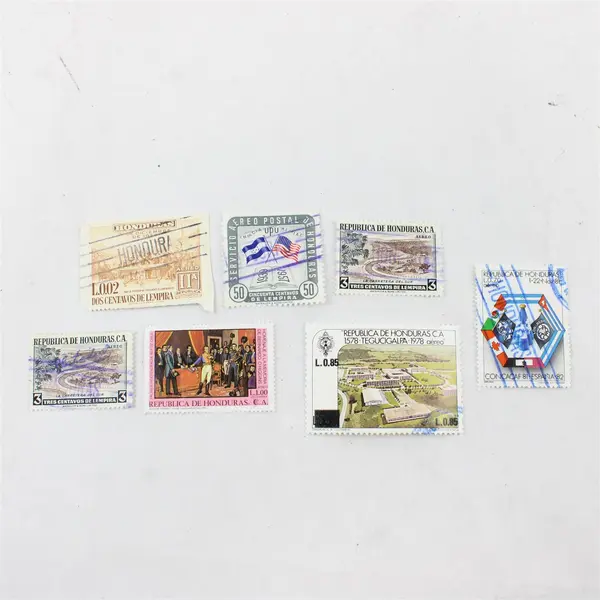 Lot Of 7 Honduras Stamps 1950s-1980s Mixed Used Mint Cancelled To Order