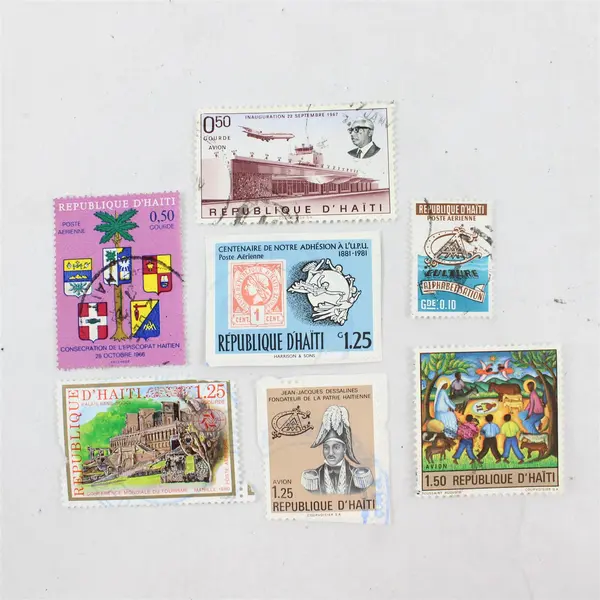 Lot Of 7 Haiti Stamps Mixed Used Mint Cancelled To Order 1960s 1980s