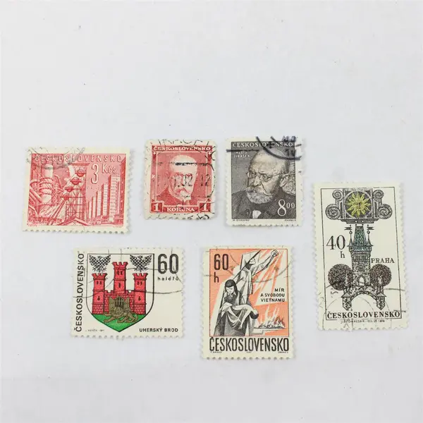 Lot Of 6 Czechoslovakia Mixed Commemorative Stamps Used Canceled OG