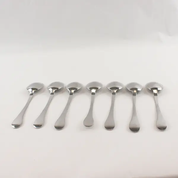 Lot of 7 IKEA Stainless Steel Dining Place Spoons Soup Spoons
