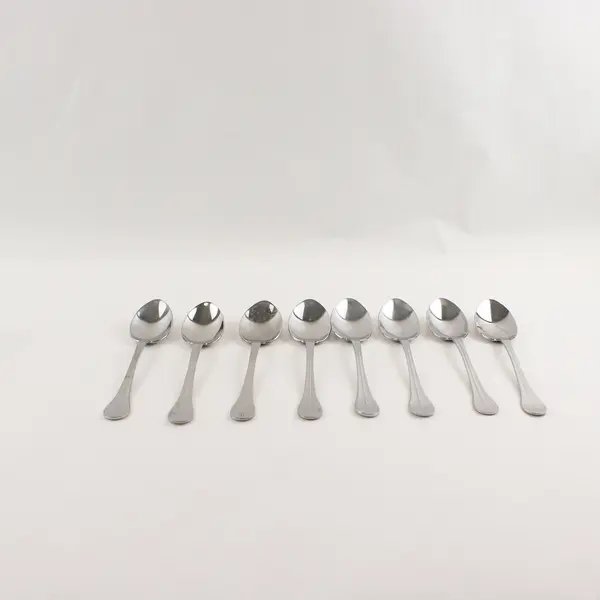 Lot of 8 IKEA Stainless Steel Dining Place Spoons Soup Spoons
