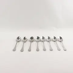 Lot of 8 IKEA Stainless Steel Dining Place Spoons Soup Spoons