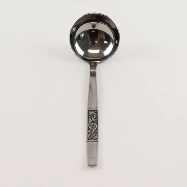 Amefa Royal Damask Stainless Steel Serving Solid Gravy Ladle
