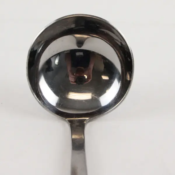 Amefa Royal Damask Stainless Steel Serving Solid Gravy Ladle