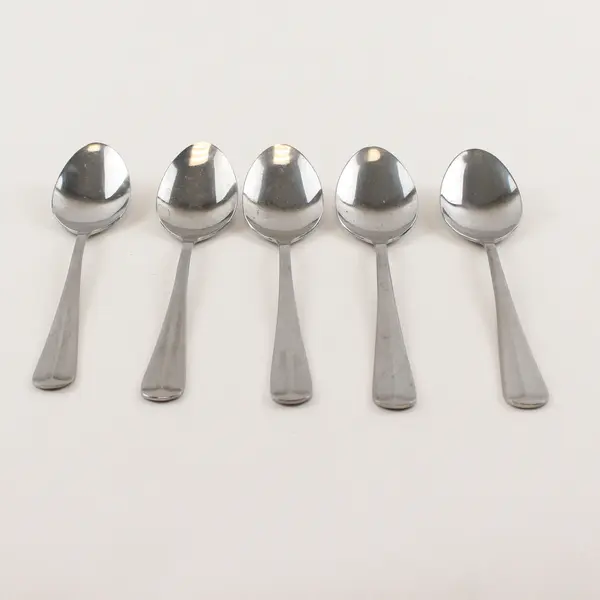 Lot Of 5 Barclay Geneve Oyster Bay Stainless Steel Teaspoon