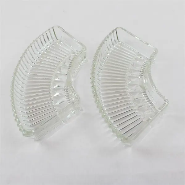 Vintage Pressed Crystal Hors d'Oeuvre Serving Dish Clear