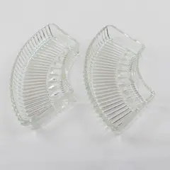 Vintage Pressed Crystal Hors d'Oeuvre Serving Dish Clear