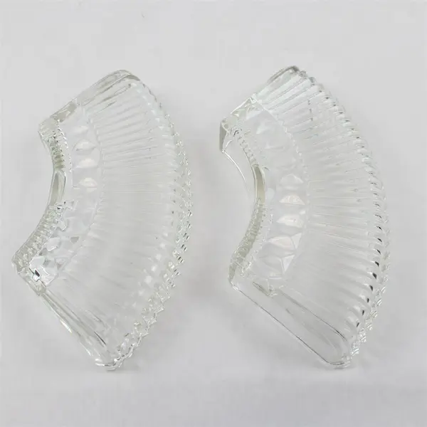 Vintage Pressed Crystal Hors d'Oeuvre Serving Dish Clear