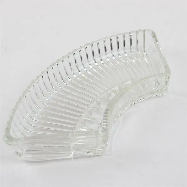 Vintage Pressed Crystal Hors d'Oeuvre Serving Dish Clear
