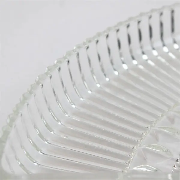 Vintage Pressed Crystal Hors d'Oeuvre Serving Dish Clear