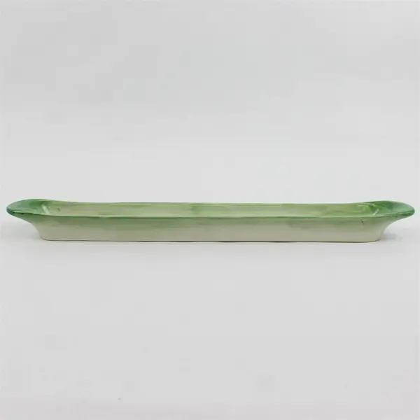 Vintage Jay Import Co. Long Narrow Ceramic Olive Dish 15.5in