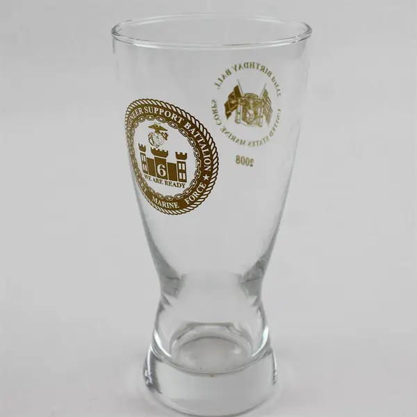 Clear 6th Engineer Support Battalion Fleet Marine Force Beer Glass - USMC