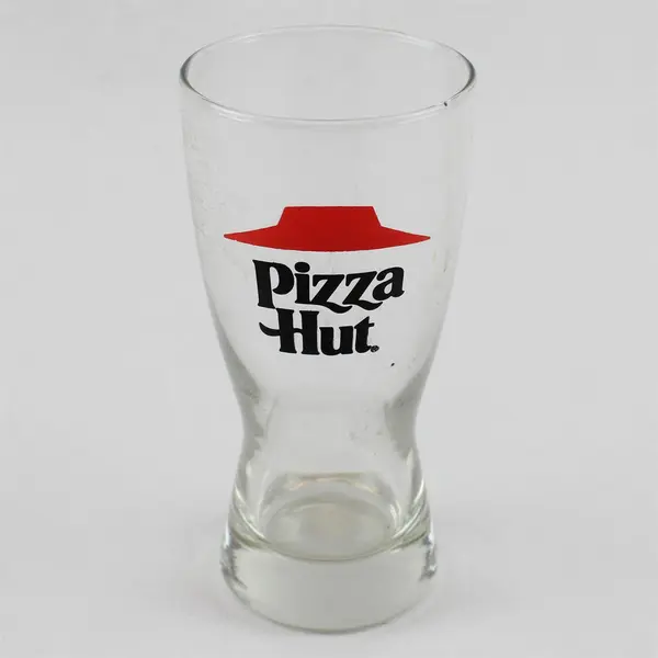 Vintage Pizza Hut 8oz Pilsner Glass 5.5" Red Roof Logo