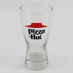 Vintage Pizza Hut 8oz Pilsner Glass 5.5" Red Roof Logo