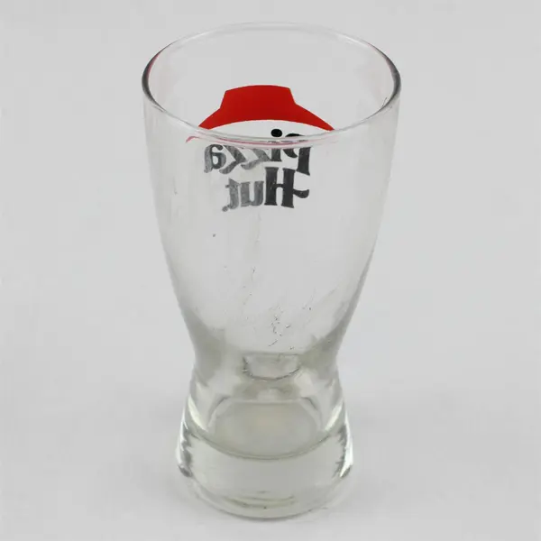 Vintage Pizza Hut 8oz Pilsner Glass 5.5" Red Roof Logo