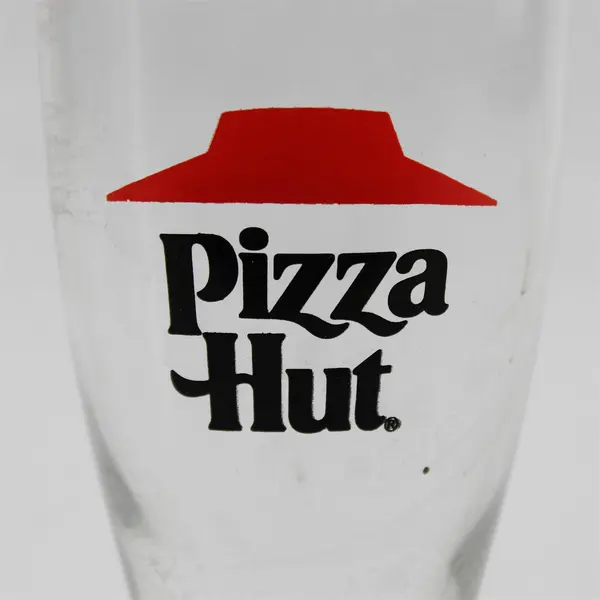Vintage Pizza Hut 8oz Pilsner Glass 5.5" Red Roof Logo