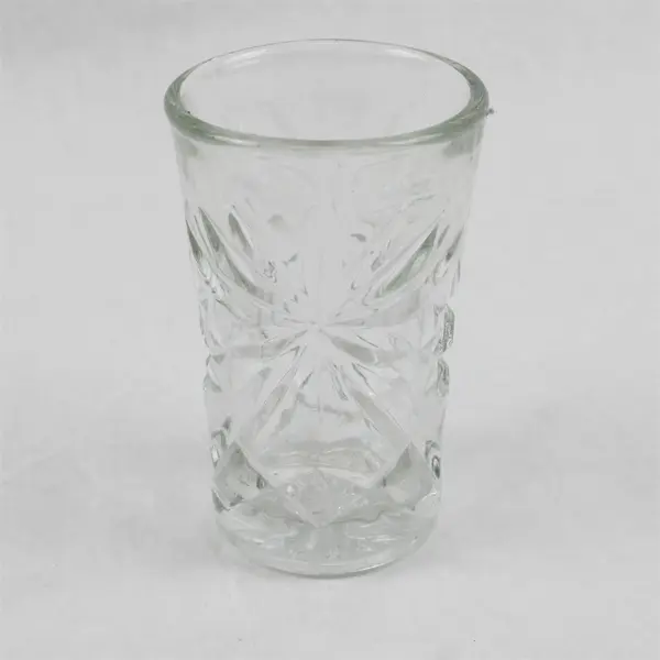 Lot of 2 Vintage Anchor Hocking Clear Glass Tumblers Star of David
