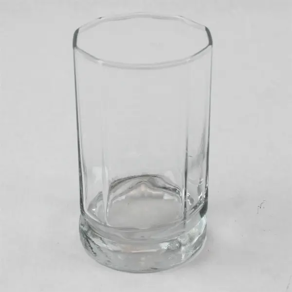 Lot of 2 Vintage Anchor Hocking Clear Glass Tumblers Star of David