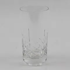 Vintage Cut Glass Highball Glass 5.75in Tall - Classic Barware