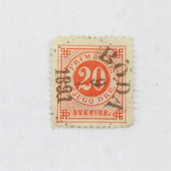 Lot Of 6 Mixed Sweden 10/20/15 Ore Stamps Used 1900-1930s