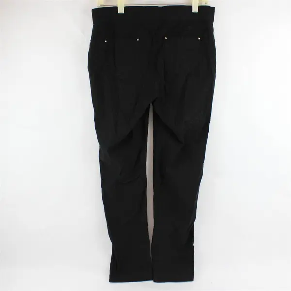 89th & Madison Textured Black Leopard Print Skinny Jeggings Women's Medium