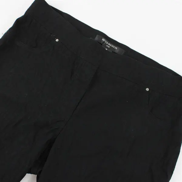 89th & Madison Textured Black Leopard Print Skinny Jeggings Women's Medium